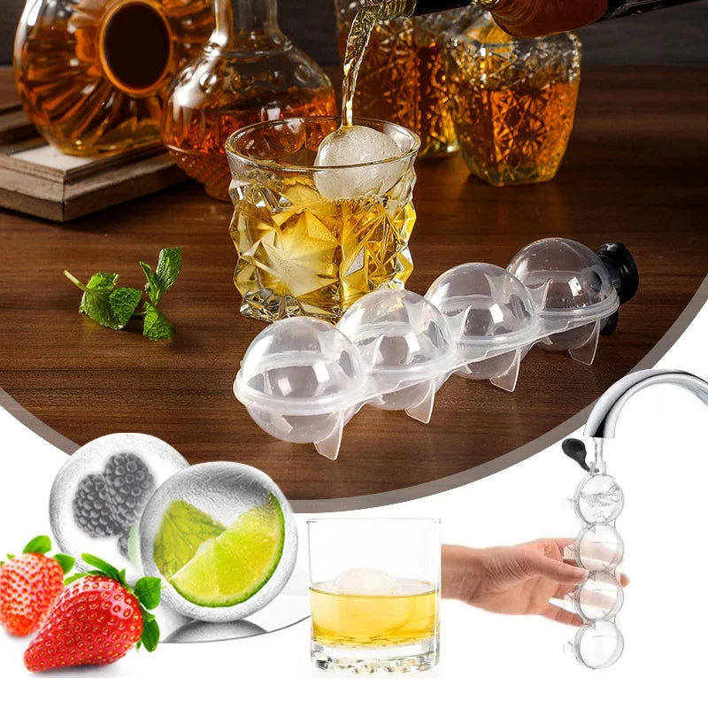 Whiskey Circular Ice Cube Mold Cooler Whisky Cocktail Wine Drink Bar Wine Cooler Reusable Ice Cube Maker Bar Party Tools