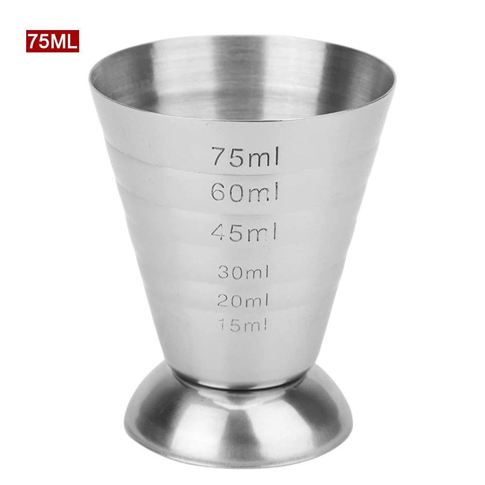 Bar Mixed Drink Accessories Measure Cup Bar Cocktail Shaker Jigger Cocktail Tools Stainless Steel 75ML Gadgets