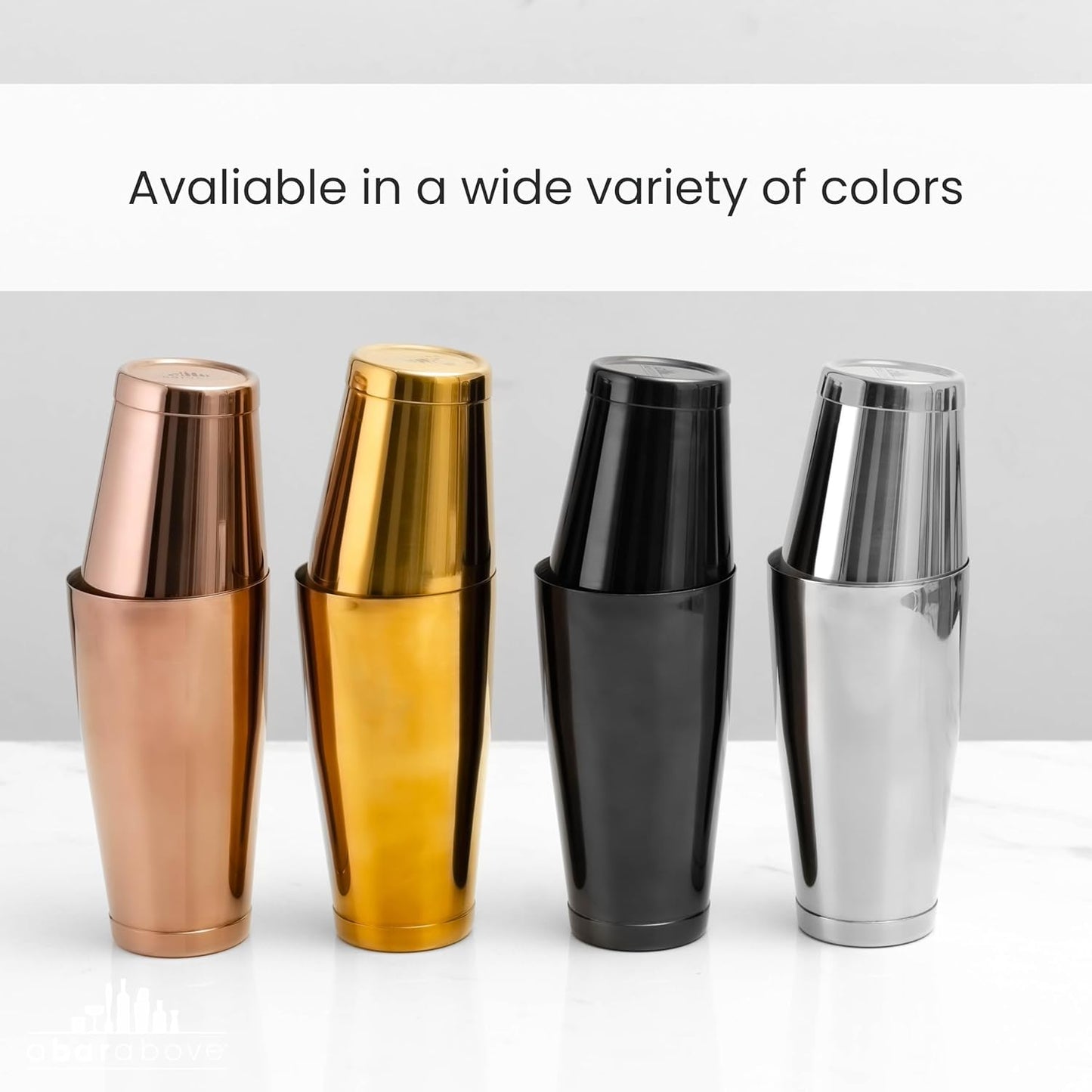 Professional Boston Shakers Set 18 Oz Weighted Stainless Steel Cocktail Shaker Set for Bartenders, Premium 304 Steel Bar Shaker, Essential Bartending Tools for Mixing Drinks
