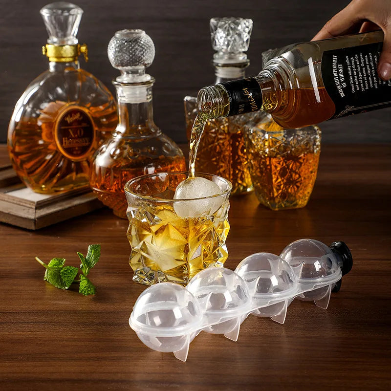 Whiskey Circular Ice Cube Mold Cooler Whisky Cocktail Wine Drink Bar Wine Cooler Reusable Ice Cube Maker Bar Party Tools