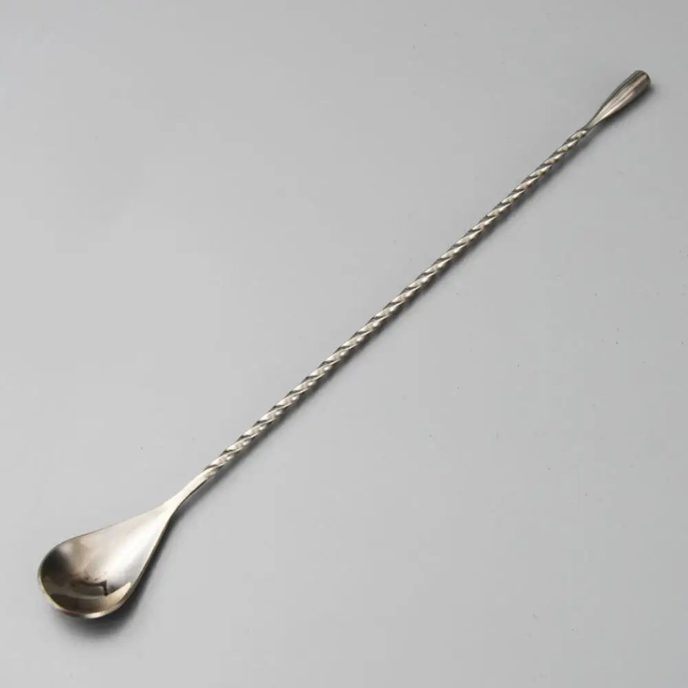 Long Handle Cocktail Stirrers Bartender Mixing Stick Spoon Stainless Steel Barman Kit Accessories Whisky Shaker Bar Kitchen