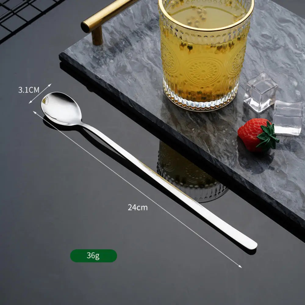 Long Handle Cocktail Stirrers Bartender Mixing Stick Spoon Stainless Steel Barman Kit Accessories Whisky Shaker Bar Kitchen