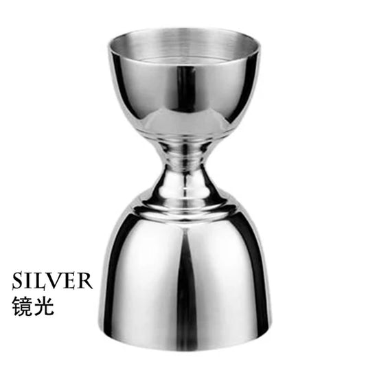 Bar Bell Jigger Cocktail Jigger, Stainless Steel Commercial 2Oz. / 1Oz. Measuring Jigger Bar Tools Bar Accessories