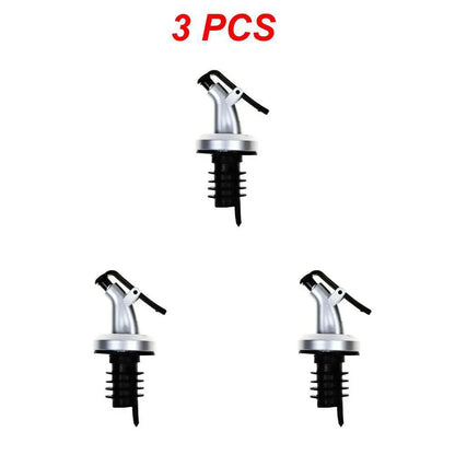 Oil Bottle Stopper Rubber Lock Plug Seal Leak-Proof Food Grade Plastic Nozzle Sprayer Liquor Dispenser Wine Pourers Bar Tools
