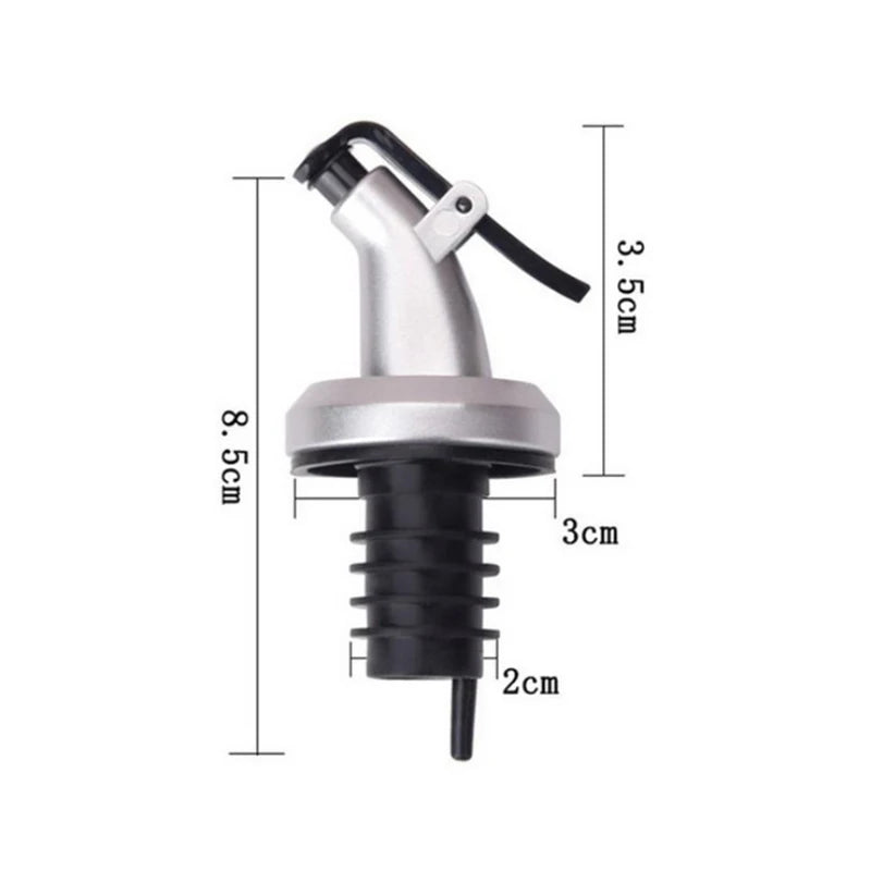 Oil Bottle Stopper Rubber Lock Plug Seal Leak-Proof Food Grade Plastic Nozzle Sprayer Liquor Dispenser Wine Pourers Bar Tools