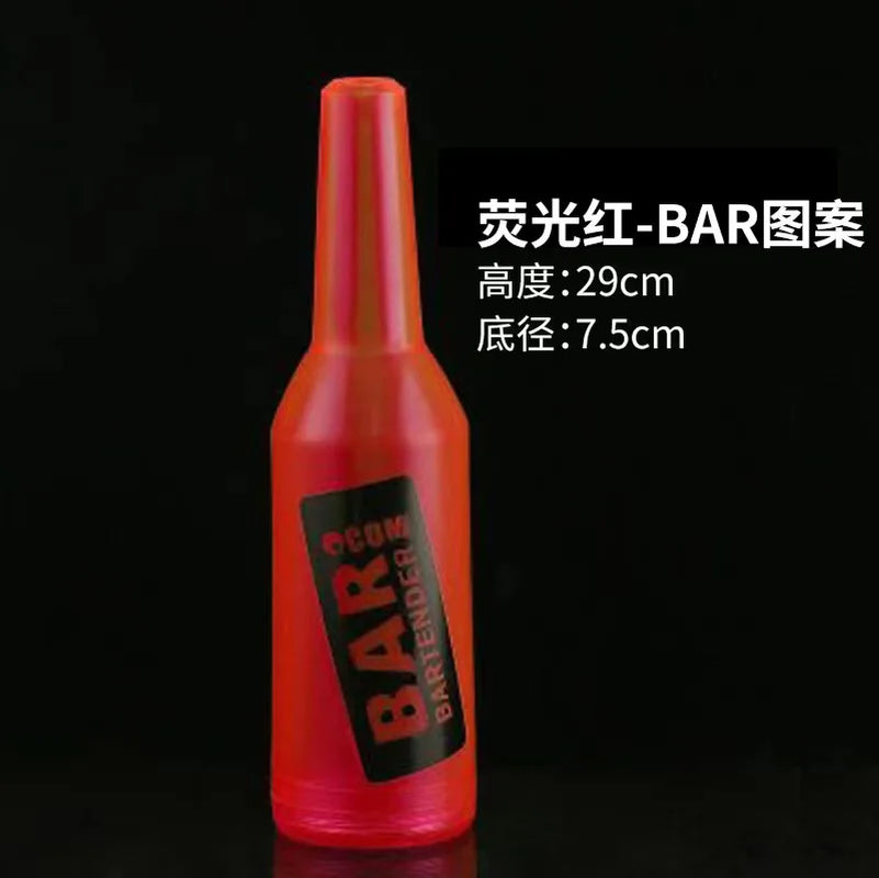Plastic Flair Bottle Bartender Practice Performance Bottle World Bartending Naked Throwing Cocktail Shaker Bar Tools