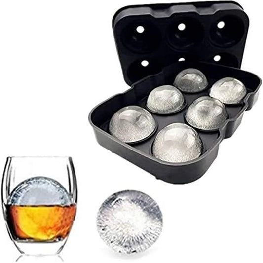 Silicone Ice Ball Maker Large 3D Big round Sphere High Balls Ice Shape Cube Mold Tray for Freezer Whiskey Cocktail Bar Tools