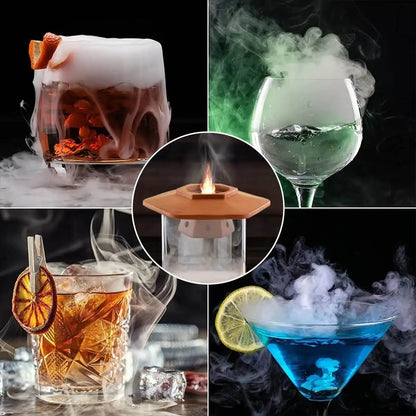Cocktail Smoker Kit for Bourbon Whiskey Gifts for Men Drink Smoker Infuser Old Fashioned Smoker Kit with Wood Chips for Bar Tool
