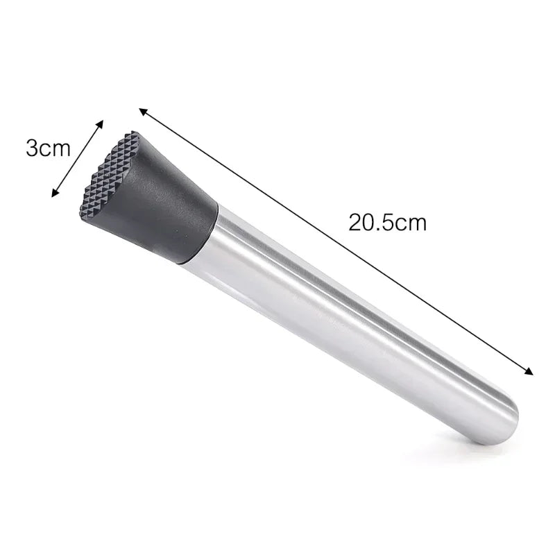 Stainless Steel Crushed Ice Hammer Multifunctional Popsicle Sticks Cocktail Swizzle Stick Fruit Lemon Muddle Pestle Bar Tools