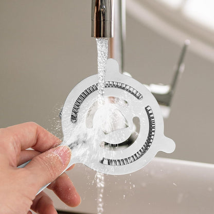 Cocktail Strainer Bar Tools - 2PCS Bar Strainer with High Density Spring, Stainl