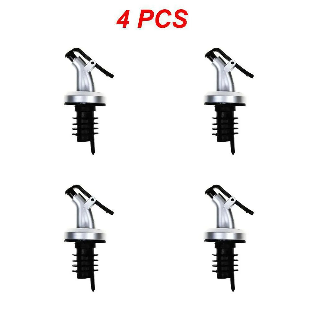 Oil Bottle Stopper Rubber Lock Plug Seal Leak-Proof Food Grade Plastic Nozzle Sprayer Liquor Dispenser Wine Pourers Bar Tools