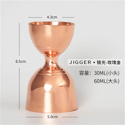 Aixiangru Indian Measuring Cup,Bubble Tea Jigger Professional Bar Bartender Tools,Stainless Steelkitchen Accessories,30 Ml,60Ml