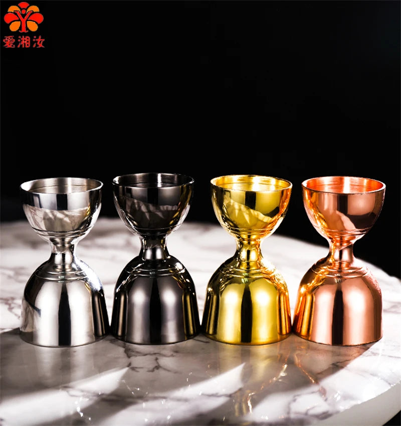 Aixiangru Indian Measuring Cup,Bubble Tea Jigger Professional Bar Bartender Tools,Stainless Steelkitchen Accessories,30 Ml,60Ml