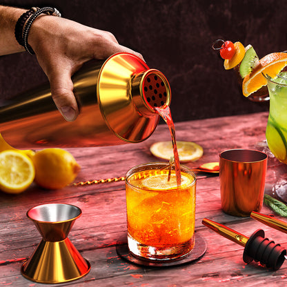 8 PC Bartender Kit, Complete Cocktail Shaker Bar Tools Set - Recipe Book & More