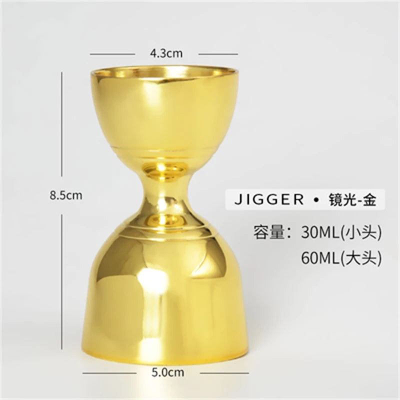 Aixiangru Indian Measuring Cup,Bubble Tea Jigger Professional Bar Bartender Tools,Stainless Steelkitchen Accessories,30 Ml,60Ml