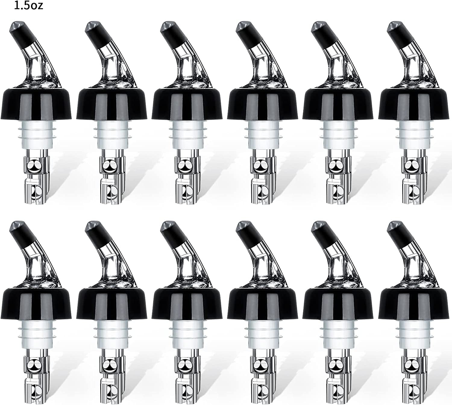 Automatic Measured Bottle Pourer - 1.5Oz/45Ml Quick Shot Spirit Measure Pourer Drinks Wine Cocktail Dispenser Home Bar Tools