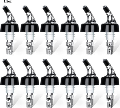 Automatic Measured Bottle Pourer - 1.5Oz/45Ml Quick Shot Spirit Measure Pourer Drinks Wine Cocktail Dispenser Home Bar Tools