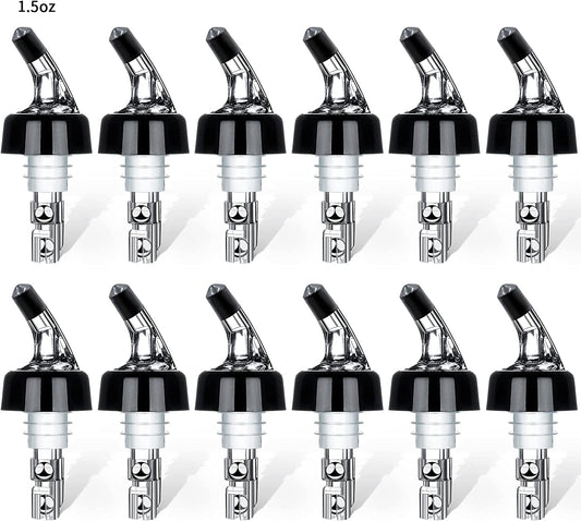 Automatic Measured Bottle Pourer - 1.5Oz/45Ml Quick Shot Spirit Measure Pourer Drinks Wine Cocktail Dispenser Home Bar Tools
