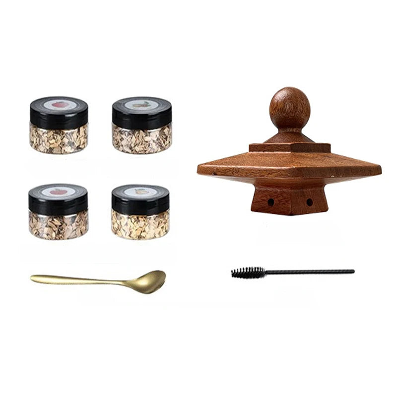 Cocktail Smoker Kit for Bourbon Whiskey Gifts for Men Drink Smoker Infuser Old Fashioned Smoker Kit with Wood Chips for Bar Tool