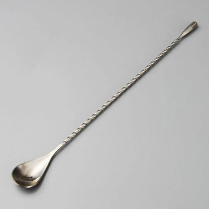 Long Handle Cocktail Stirrers Bartender Mixing Stick Spoon Stainless Steel Barman Kit Accessories Whisky Shaker Bar Kitchen