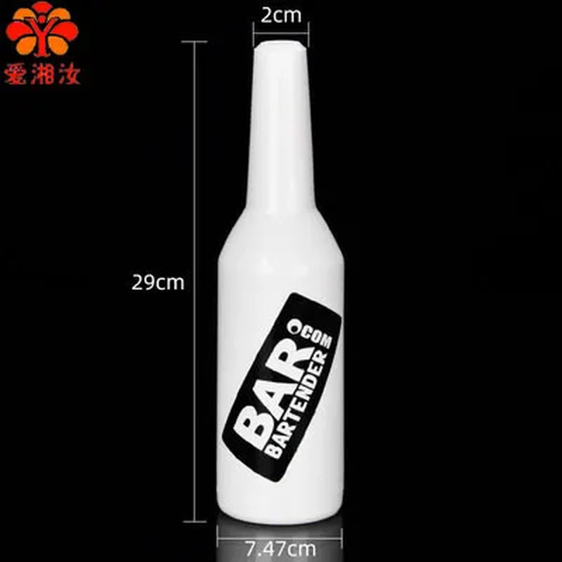 Plastic Flair Bottle Bartender Practice Performance Bottle World Bartending Naked Throwing Cocktail Shaker Bar Tools